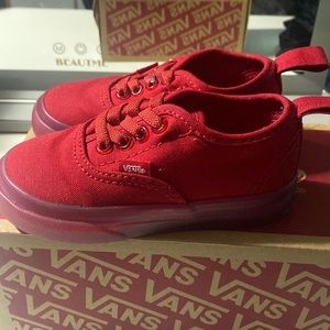 Toddler Boys Red Vans